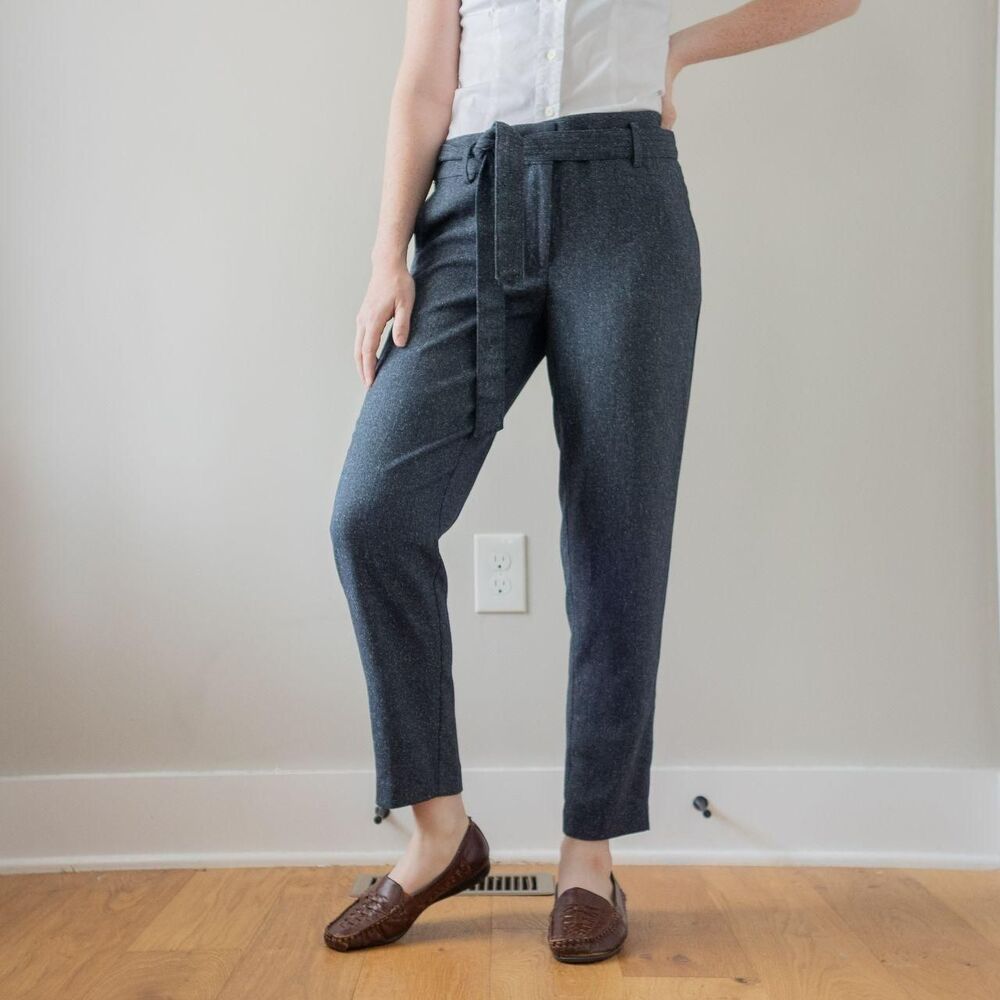 Classic Blue-Gray Women's Work Business Office Preppy "Marisa" Trousers